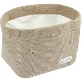 Meyco Petit panier à langer small Mini Knots sable