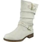 Mustang Bottes crème / or