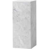 Audo Copenhagen Plinth Pedestal Table White Marble Carrara