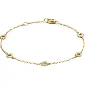 Blush Bracelet en or jaune 14 carats avec zirconium 2200YZI
