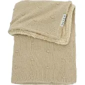Meyco Baby Mini Knots Teddy 75x100 Cm Minicrib Blanket Beige Enfants