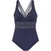 LASCANA Maillot de bain marine / anthracite / gris clair