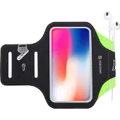 Swissten Étui pour téléphone portable taille 6.0" à bandoulière, Brassard pour smartphone, Noir