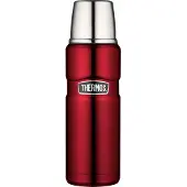 Thermos Bouteille Isotherme Stainless King, Gourde Thermos pour Café, Acier Inoxydable mat, Cranberry, 47 cl, 4003248047