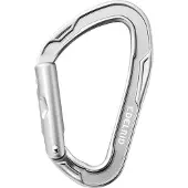 Edelrid - Mousqueton à verrouillage automatique - Mission Straight Silver en Aluminium - Gris