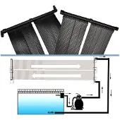 vidaXL Panneau solaire pour chauffage de piscine 4 pièces 80x620 cm