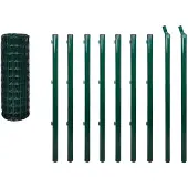 vidaXL Clôture Euro acier 10x0,8 m vert