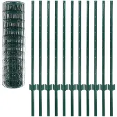 vidaXL Clôture métallique acier 20 x 1 m vert