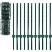 vidaXL Clôture Euro Acier 20x0,8 m Vert142814