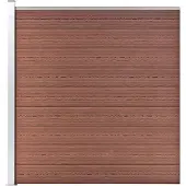 vidaXL Clôture de jardin WPC 1564x186 cm Marron