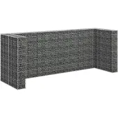 vidaXL Conteneurs muraux en gabion 320x100x120 cm en acier galvanisé