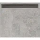vidaXL Ensemble de tables basses gris béton 100x48x40 cm Bois composite