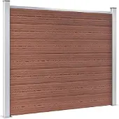 vidaXL Jeu d'éléments de clôture WPC 872x146 cm Marron