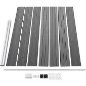 vidaXL Zaunelement Set WPC 872x146 cm Grau