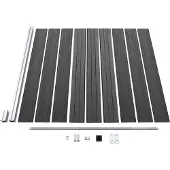 vidaXL Ensemble d'éléments de clôture WPC 1391x186 cm Noir