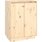 vidaXL Armoire à chaussures 60x35x80 cm Bois de pin massif