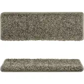 vidaXL Tapis d'escalier 10 pièces 65 x 21 x 4 cm Gris Bord rectangulaire