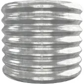vidaXL Lit surélevé de jardin Acier galvanisé Argenté