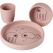 Done by Deer Set de Vaisselle - Silicone - 3 Parties - Sea Frien - - UneTaille - Set de Vaisselle