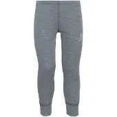 Odlo - Collant technique - BL Bottom Long Active Warm Eco Kids Steel Grey Melange en Matières Recyclées - Taille Enfant 164 cm - Gris