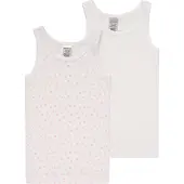 Schiesser Maillot de corps rose / blanc