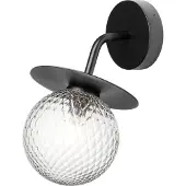 Nuura Liila Wall Outdoor Applique Black|Optic Clear