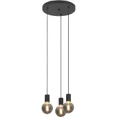 Eglo Pendentif à 3 lumières Nogalte Noir