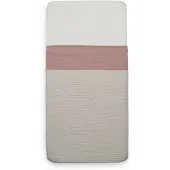 Jollein Drap de Lit Jollein Wrinkled Cotton Rosewood-120 x 150 cm (Ledikantlaken)