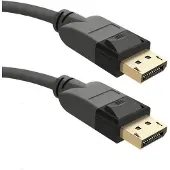 Qoltec 50468 Câble DisplayPort Noir (0.06 m), Câble vidéo, Noir