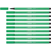 Stabilo Premium-Filzstift - Pen 68 - 10er Pack - smaragdgrün hell