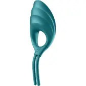 Satisfyer Swordsman - anneau pénien vibrant rechargeable - silicone vert