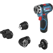 Bosch GSR 12V-35 FC Professional Perceuse-visseuse sans fil 12 V 35 Nm Brushless ( 06019H3008 ) + 2x batterie 3,0 Ah + chargeur + 5x embouts + L-Boxx