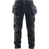 Blakläder X1900 Work Trousers Denim Stretch 1990 - Bleu Marine/noir - Taille 48 (M)