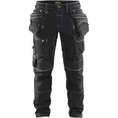 Blakläder X1900 Pantalon De Travail Denim Stretch 1990 - Noir - Taille 56 (XL)
