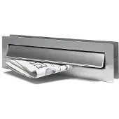Bobi Boîte aux lettres intégrée L330 Acier inoxydable