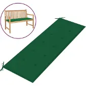 vidaXL Coussin de banc de jardin vert 150x50x3 cm tissu oxford
