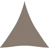 vidaXL Voile de parasol tissu oxford triangulaire 4x4x4 m taupe