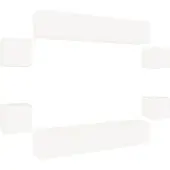 vidaXL Ensemble de 8 meubles TV blanc en bois composite