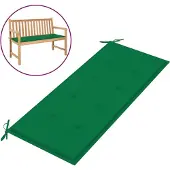 vidaXL Coussin de banc de jardin vert 120x50x4 cm tissu oxford
