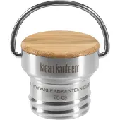 Klean Kanteen Stainless Bamboo Cap, bouchon antifuite, inox et bambou