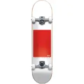 Globe Skateboard - 8'' - G0 Block Serif Complet - Blanc/Rouge - - UneTaille - Skateboard
