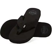 Reef Claquettes / Tongs 'Smoothy' noir / blanc