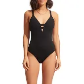 Seafolly Maillot de bain noir