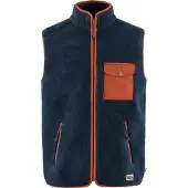 Fjällräven Gilet 'Vardag Pile' bleu / orange