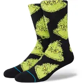 Stance Chaussettes 'Mean One' jaune / vert fluo / noir