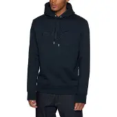 Gant pour homme. 2037020 Sweat à capuche Tonal Archive Shield Navy (S), Casuel, Coton, Manche longue, Marine