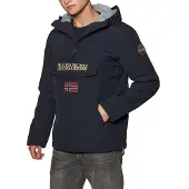 Napapijri Veste mi-saison 'Rainforest' beige clair / marine / bleu ciel / rouge foncé