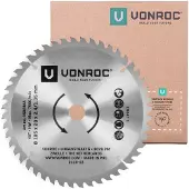 Vonroc Circular saw blade 185x20mm – 48T – Suitable for wood | Universal