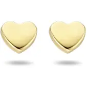 SPARKLE14 Ohrknöpfe Herz - Gold, (Or jaune 14 carats)
