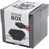 Creativ Company Kreotime - Explosion Box 12x12x12Cm noir | Boîte une pièce